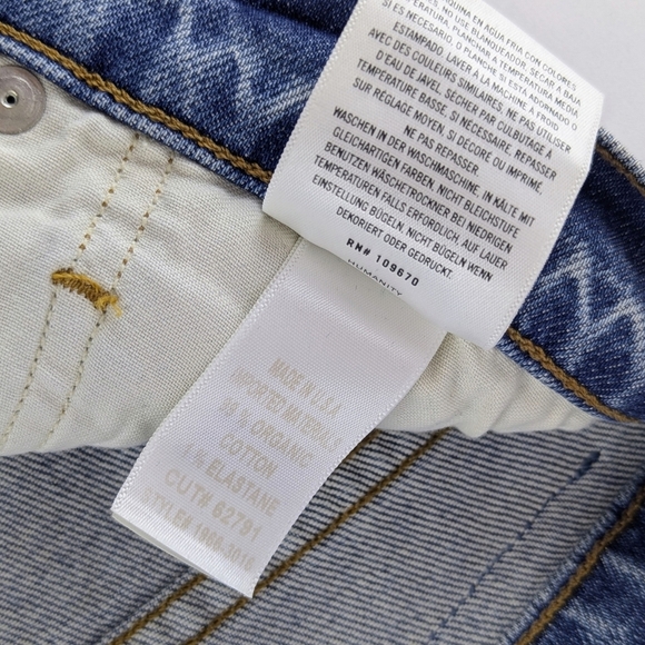 Citizens of Humanity Sabine High Rise Straight Distressed Arthouse Blue 30 NWT - Picture 14 of 16